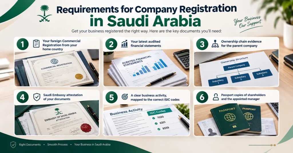 Requirements for Company Registration in Saudi Arabia